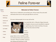 Tablet Screenshot of felineforever.com